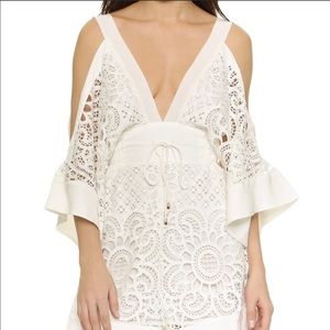 Alice mccall keep me there playsuit in ivory